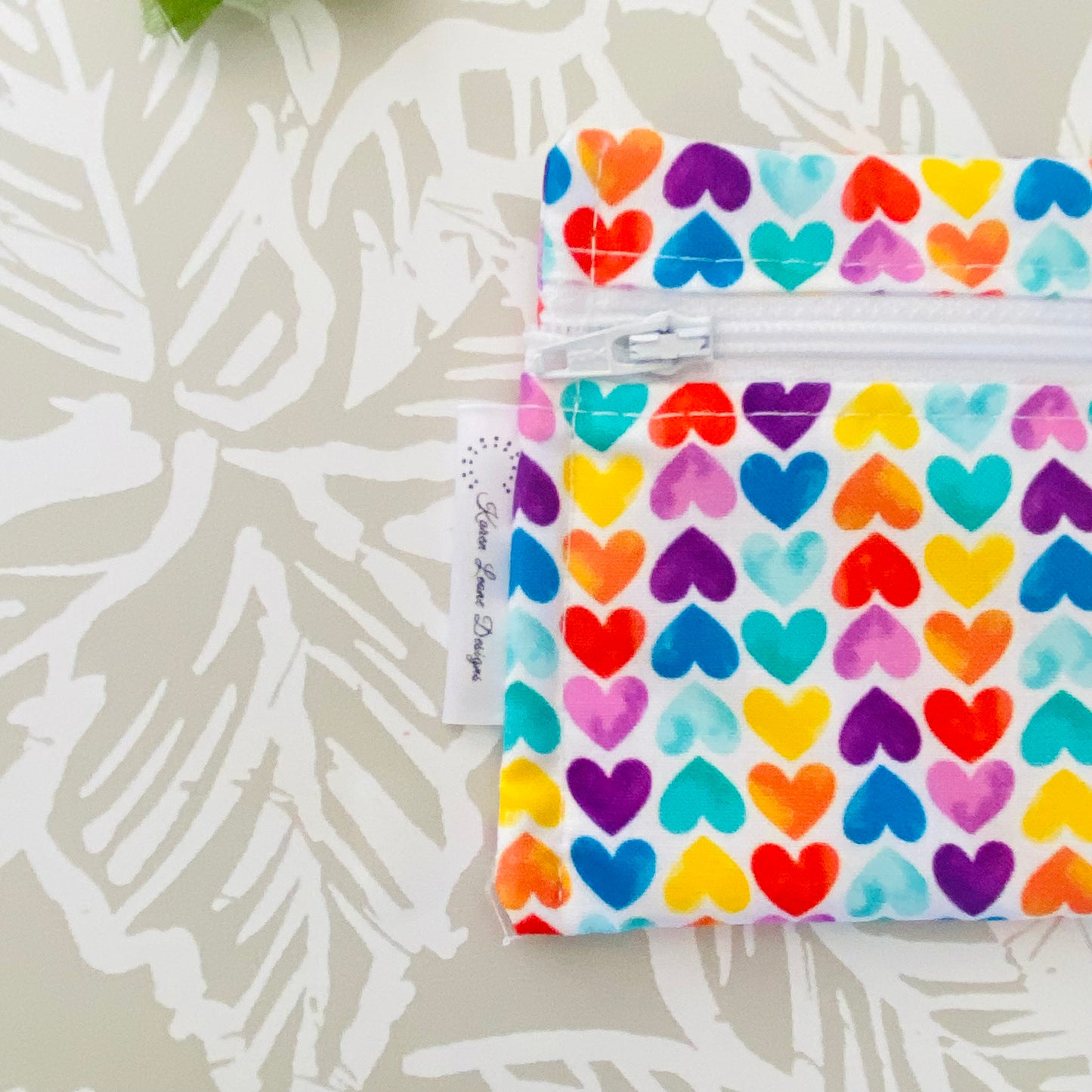 Rainbow Hearts Cutlery/Travel Bag
