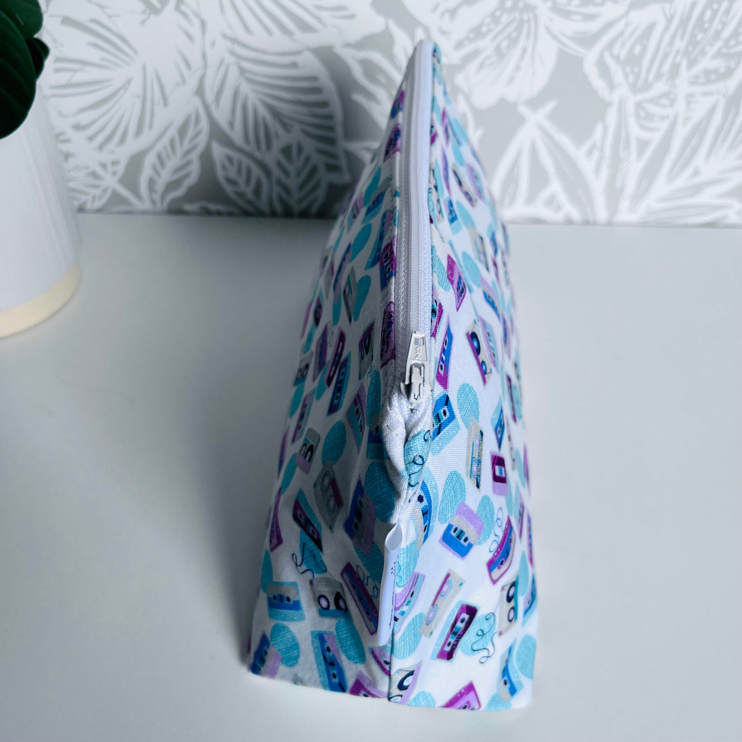 Retro Cassette Tape Travel/Cosmetic Bag