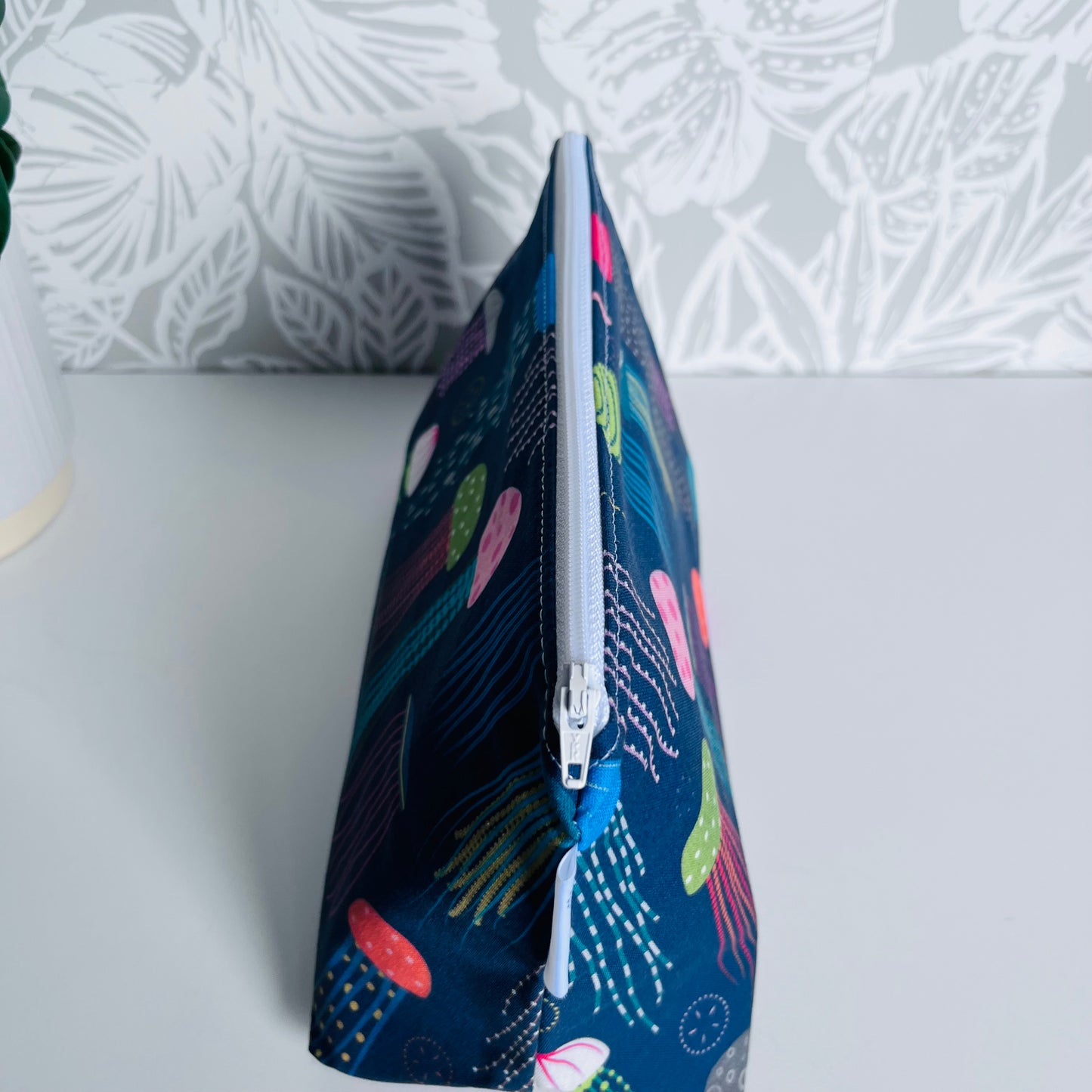 Blue Jelly Fish Travel/Cosmetic Bag