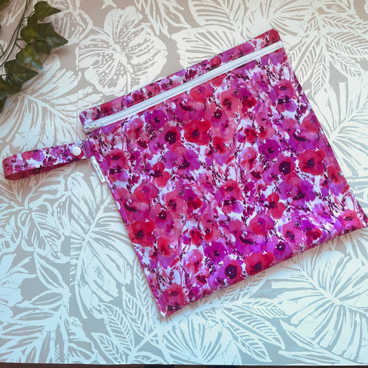 Pink Floral Wet Bag
