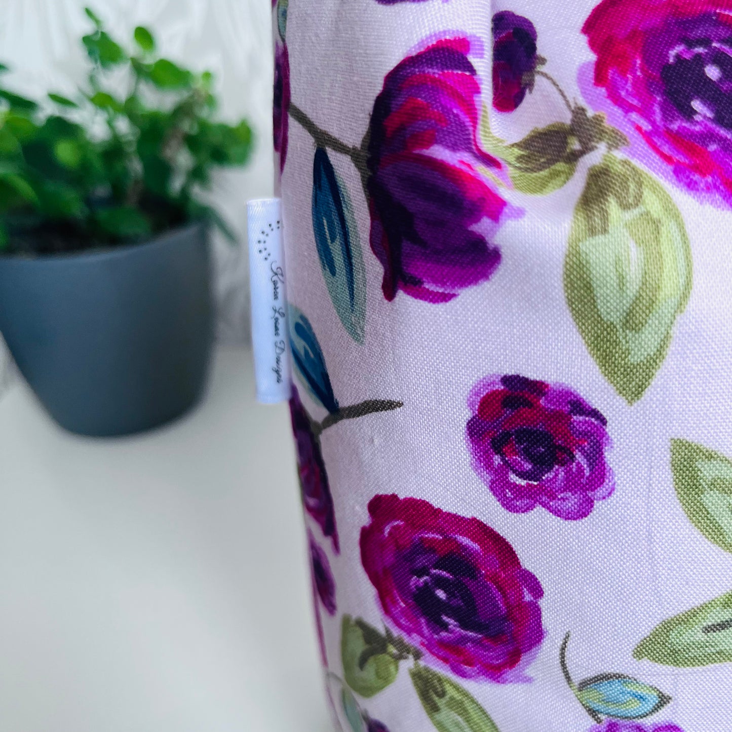 Pink Floral Lunch Bag