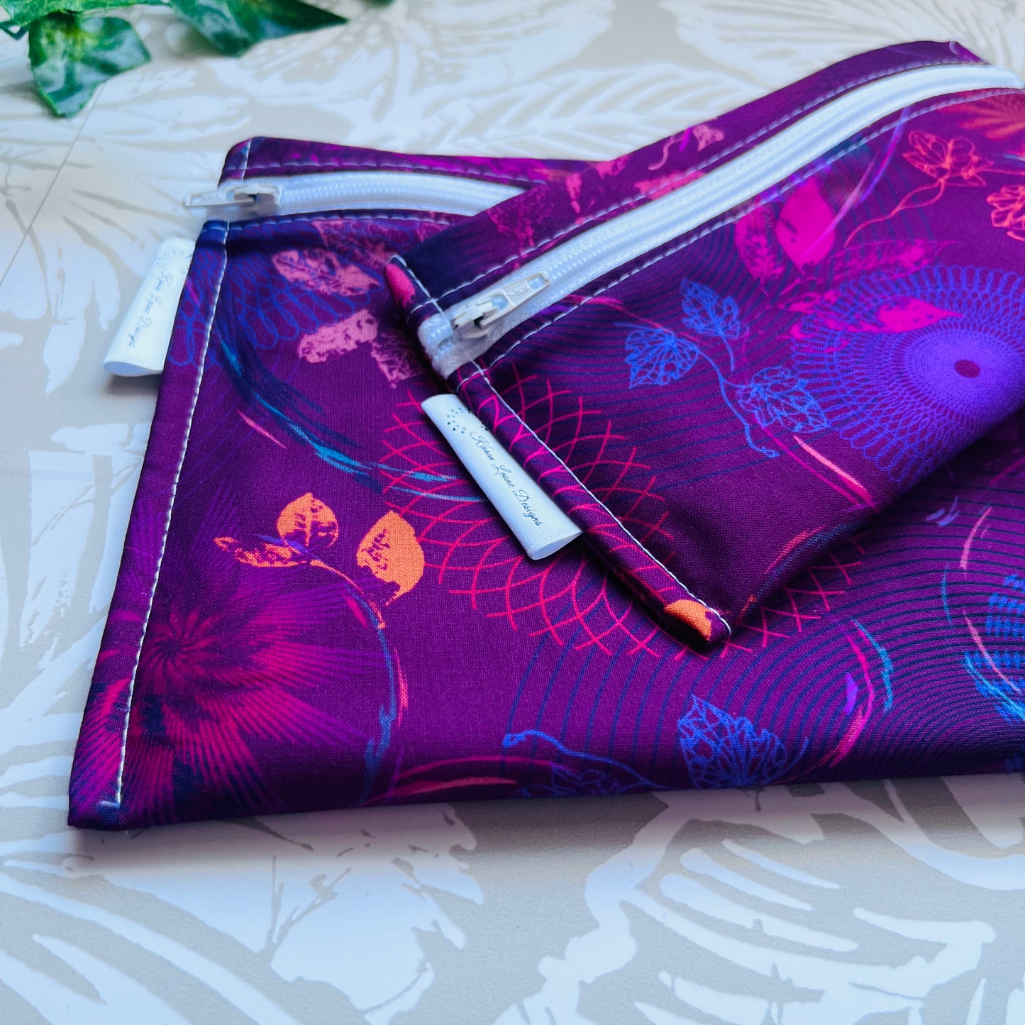 Pink & Purple Sandwich & Snack Bags
