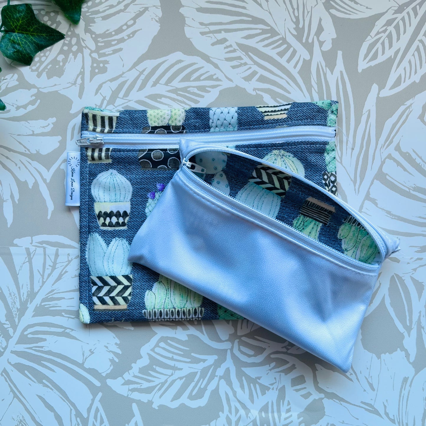 Grey Cactus Sandwich & Snack Bags