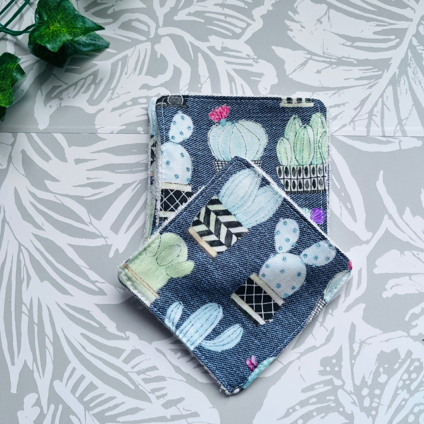 Grey Cactus Face Wipes