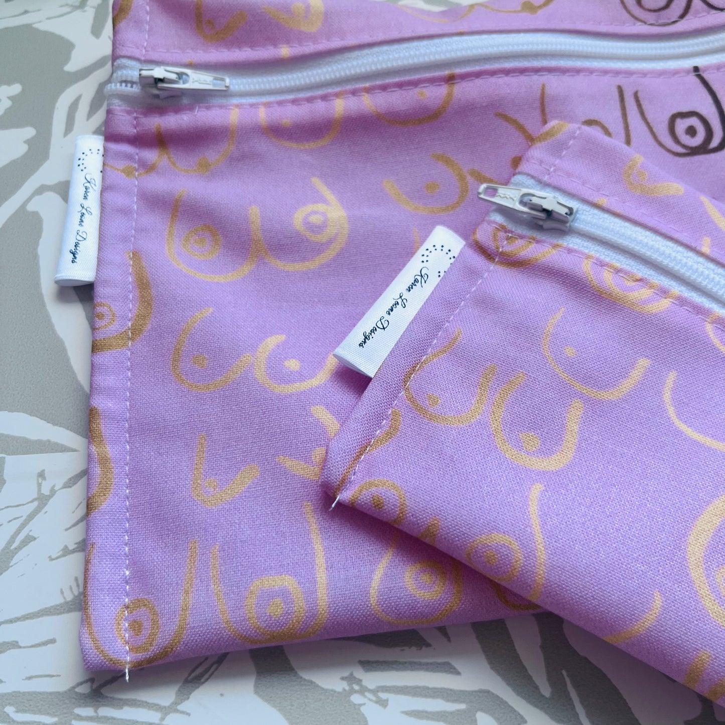 Pink Boob Sandwich & Snack Bags