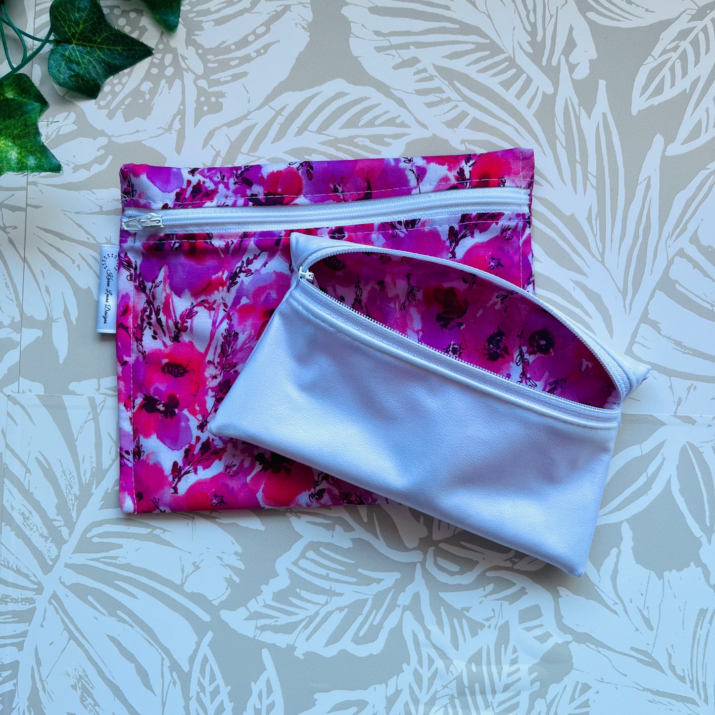 Pink Floral Sandwich & Snack Bags