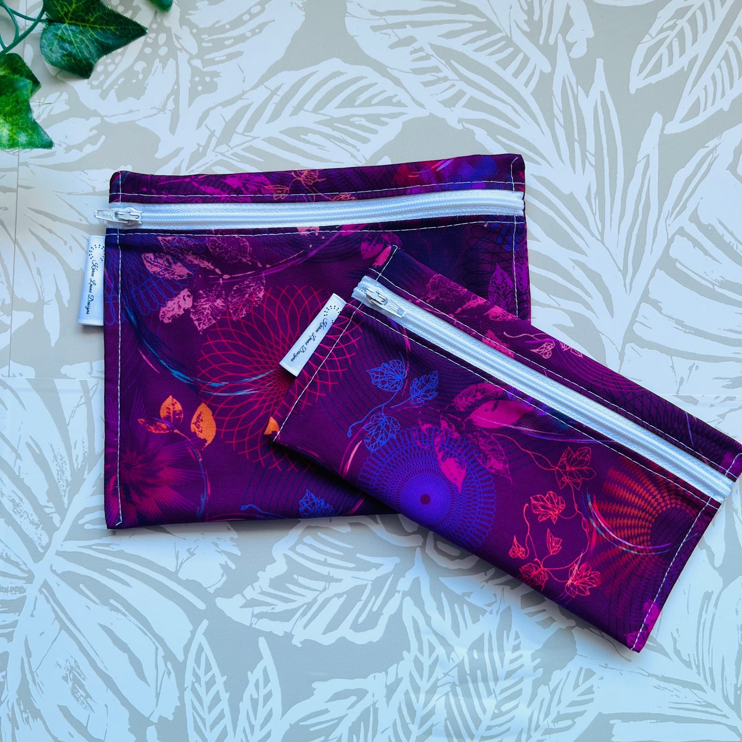 Pink & Purple Sandwich & Snack Bags