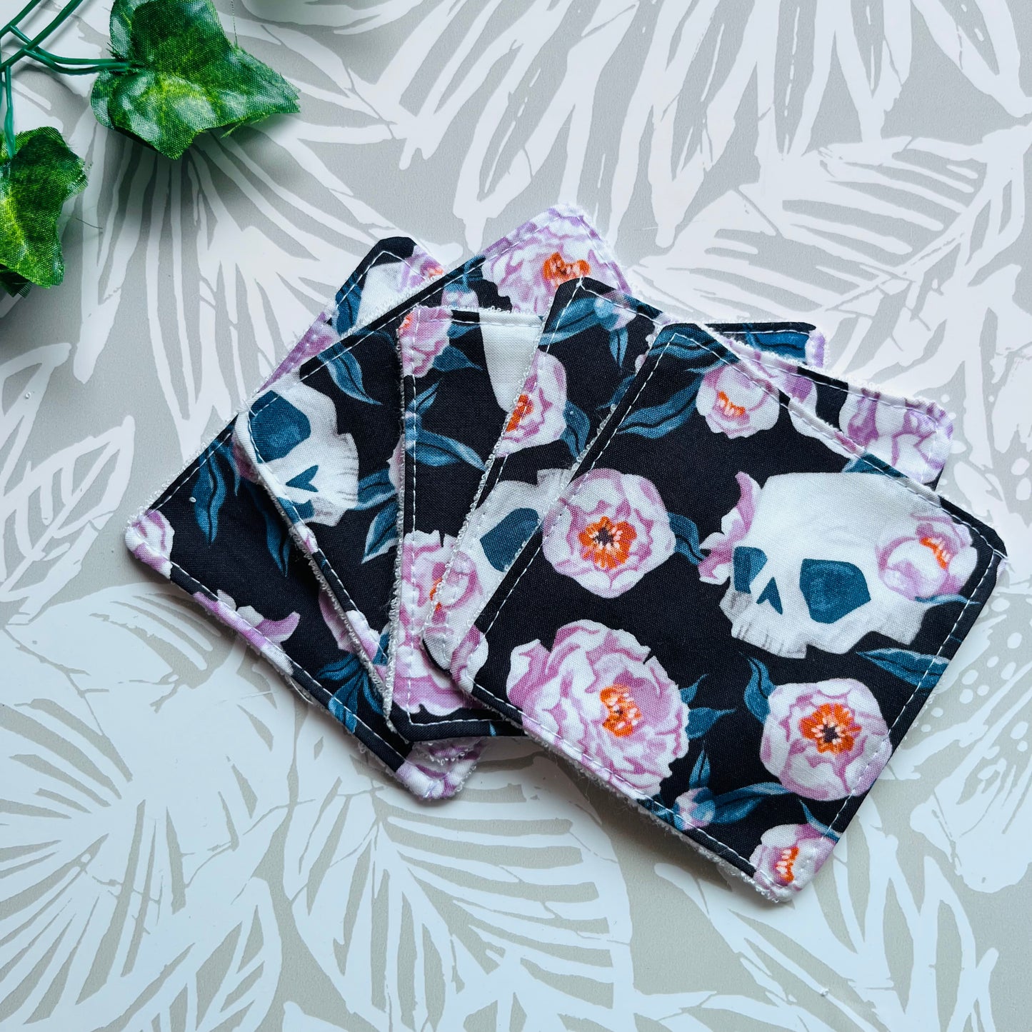 Floral Skull Face Wipes