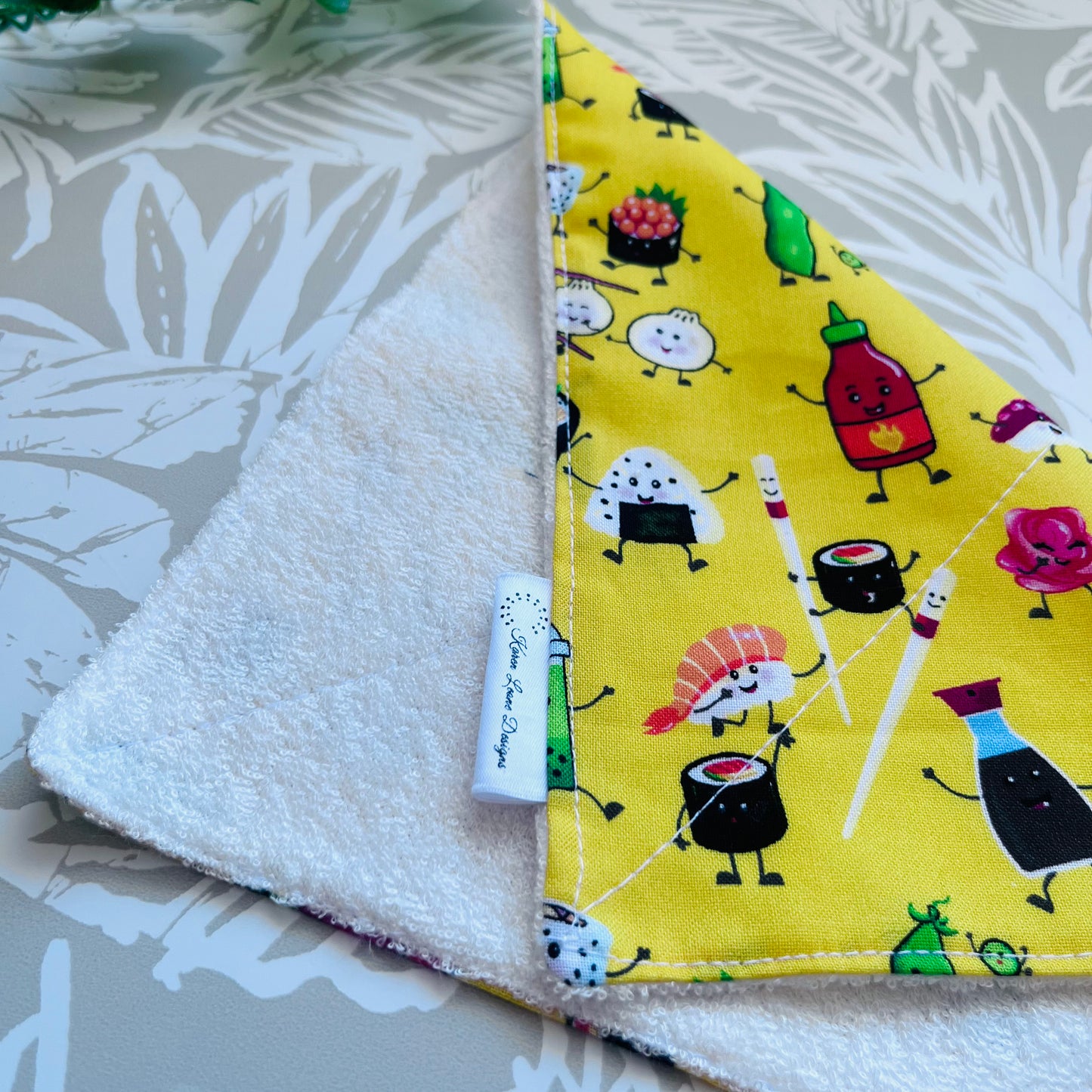 Yellow Sushi Wash Cloth