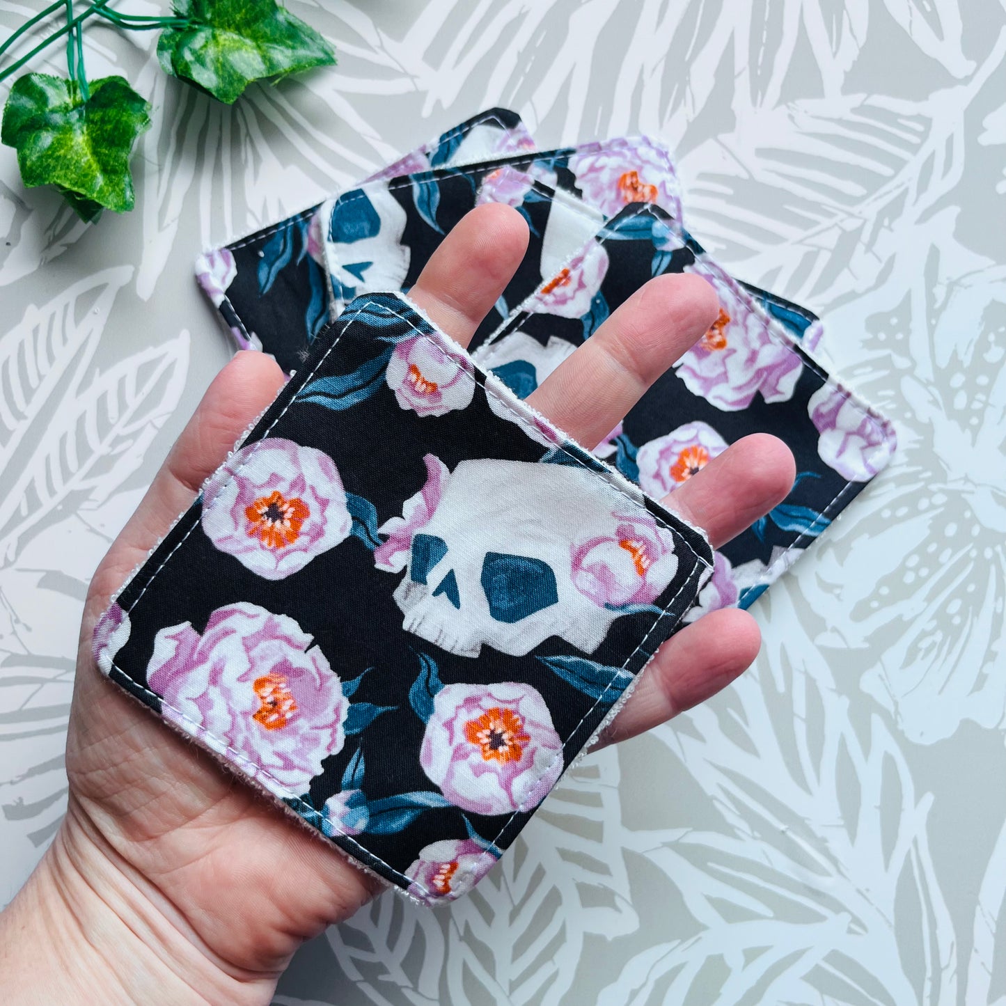 Floral Skull Face Wipes