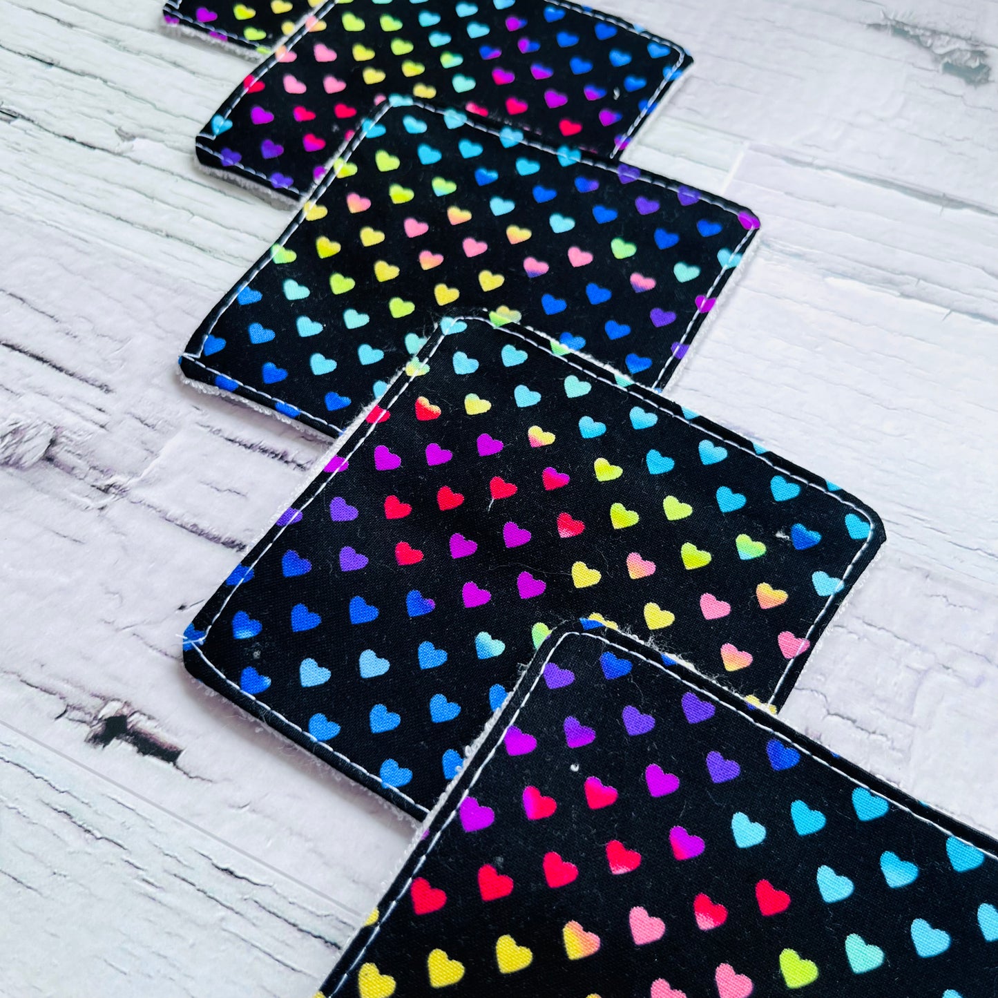 Rainbow Hearts Face Wipes
