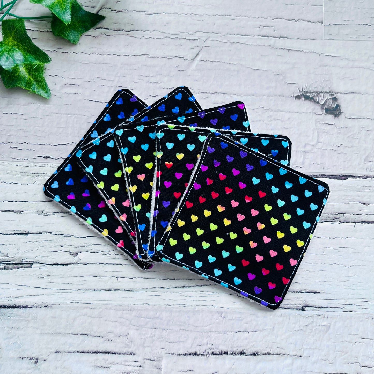 Rainbow Hearts Face Wipes