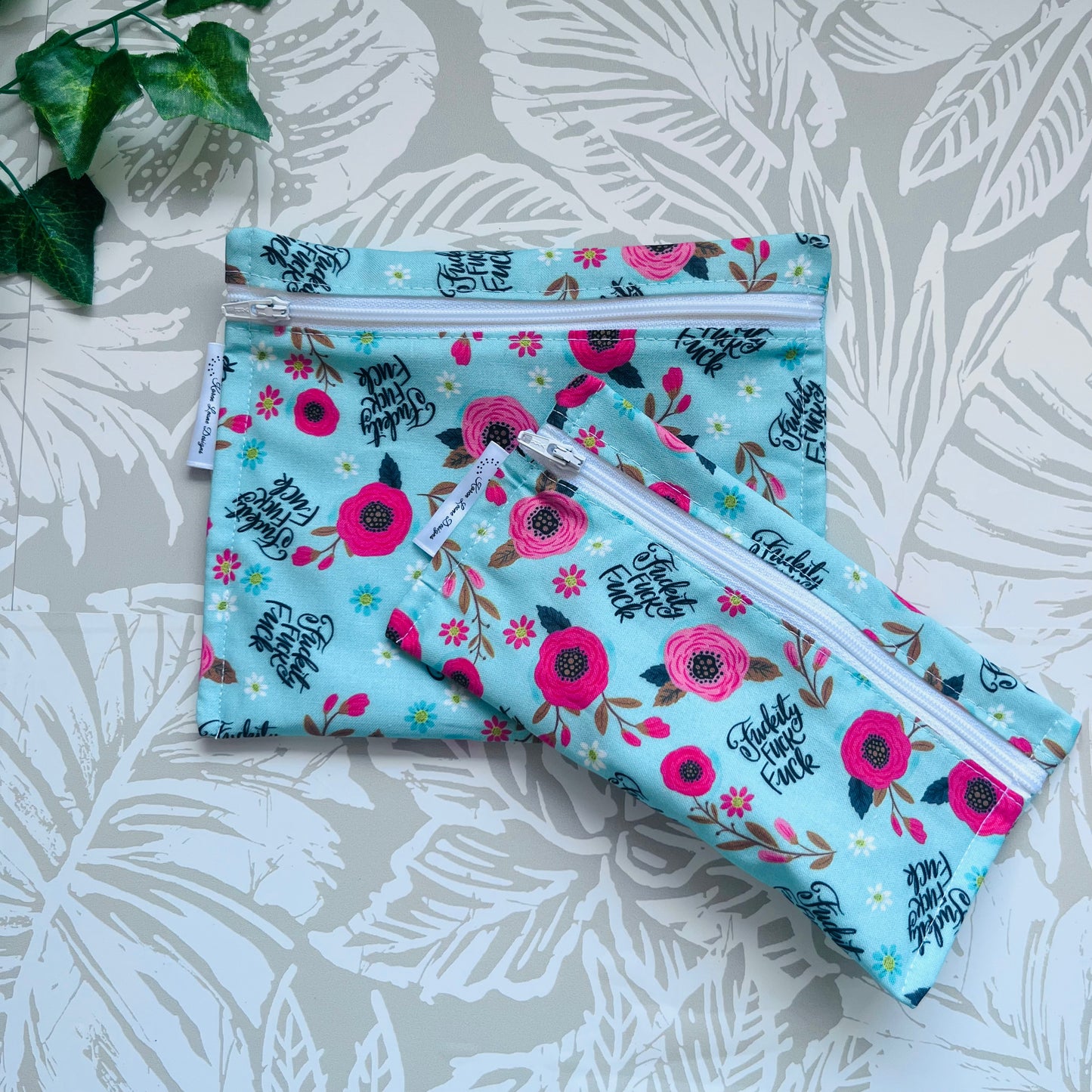 Profanity Floral Sandwich & Snack Bags