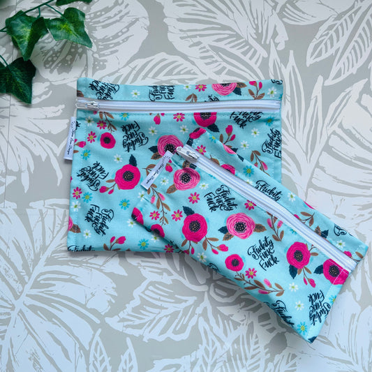 Profanity Floral Sandwich & Snack Bags