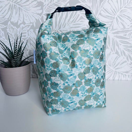 Green Rose Lunch Bag