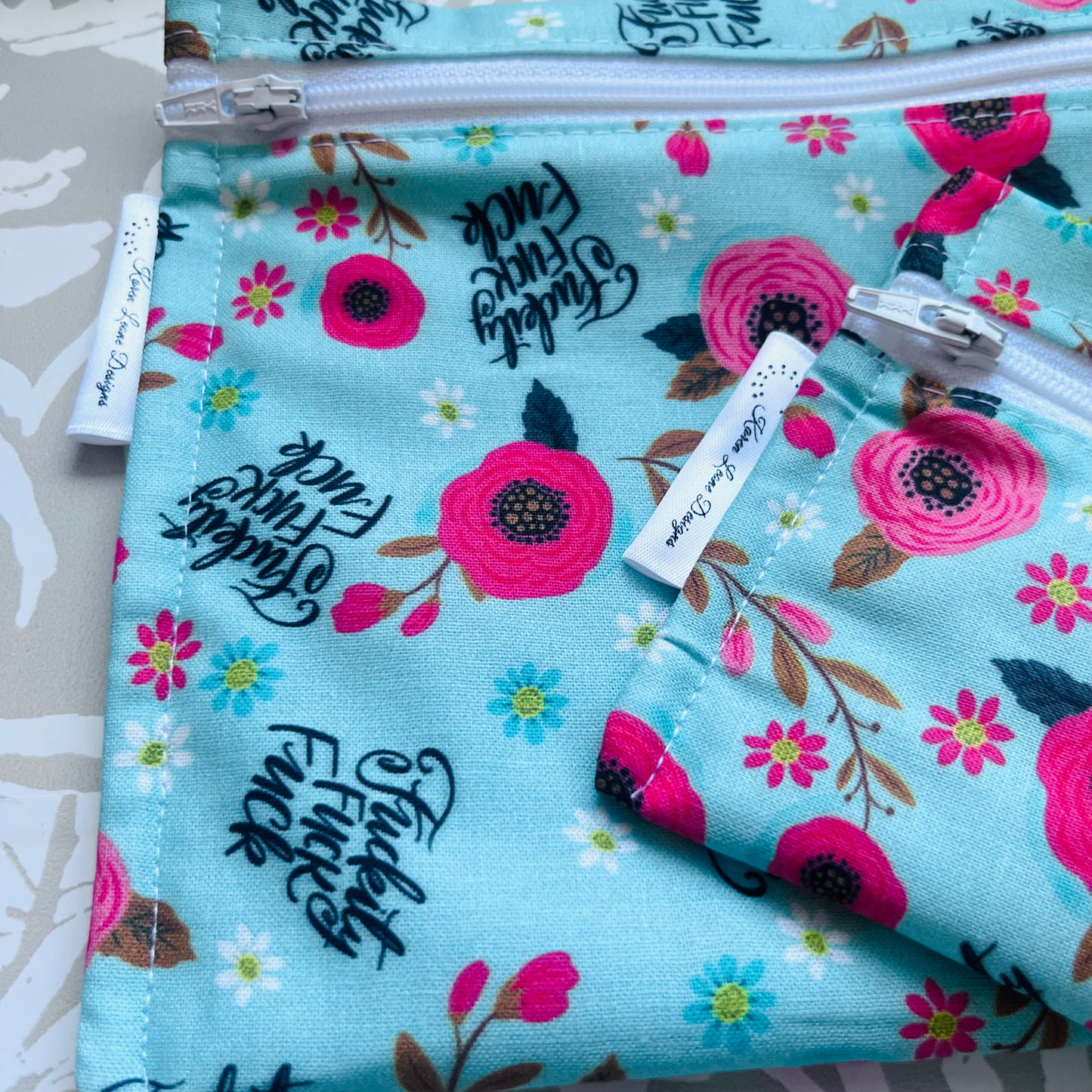 Profanity Floral Sandwich & Snack Bags
