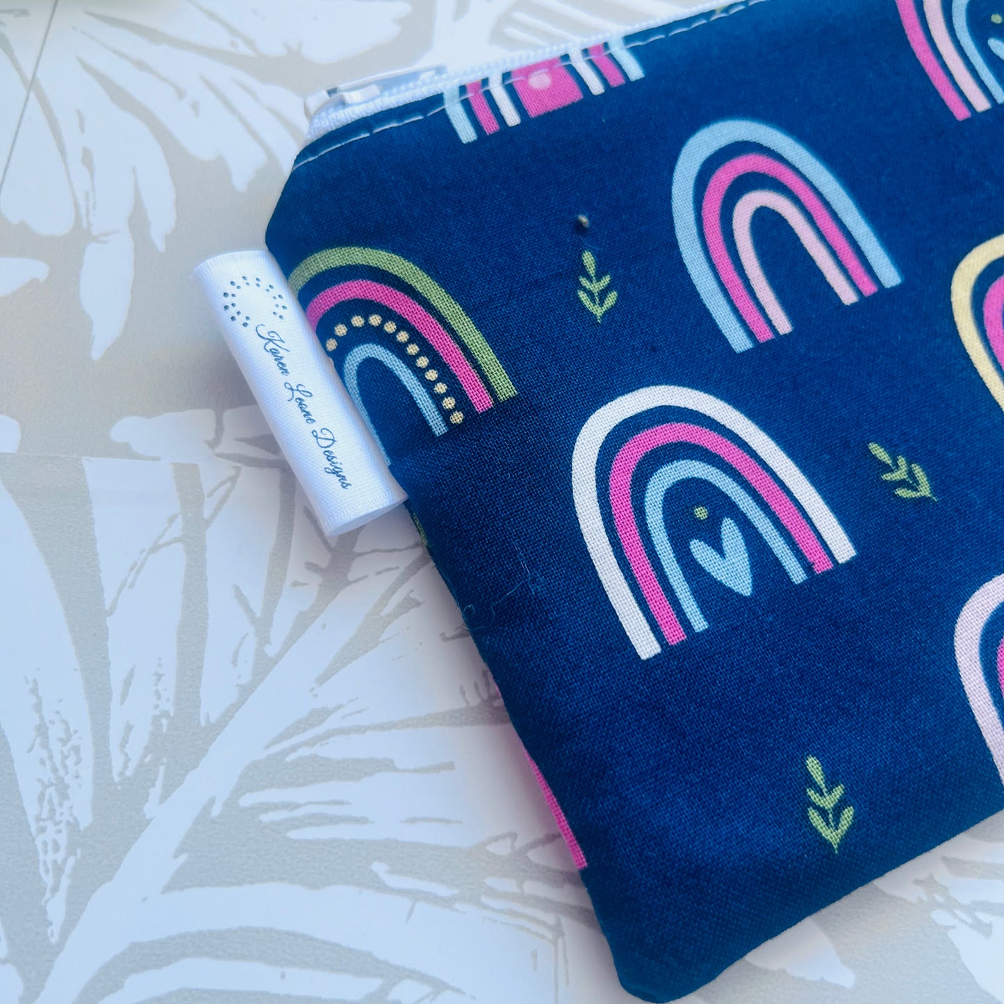 Dark Rainbow Zipper Pouch