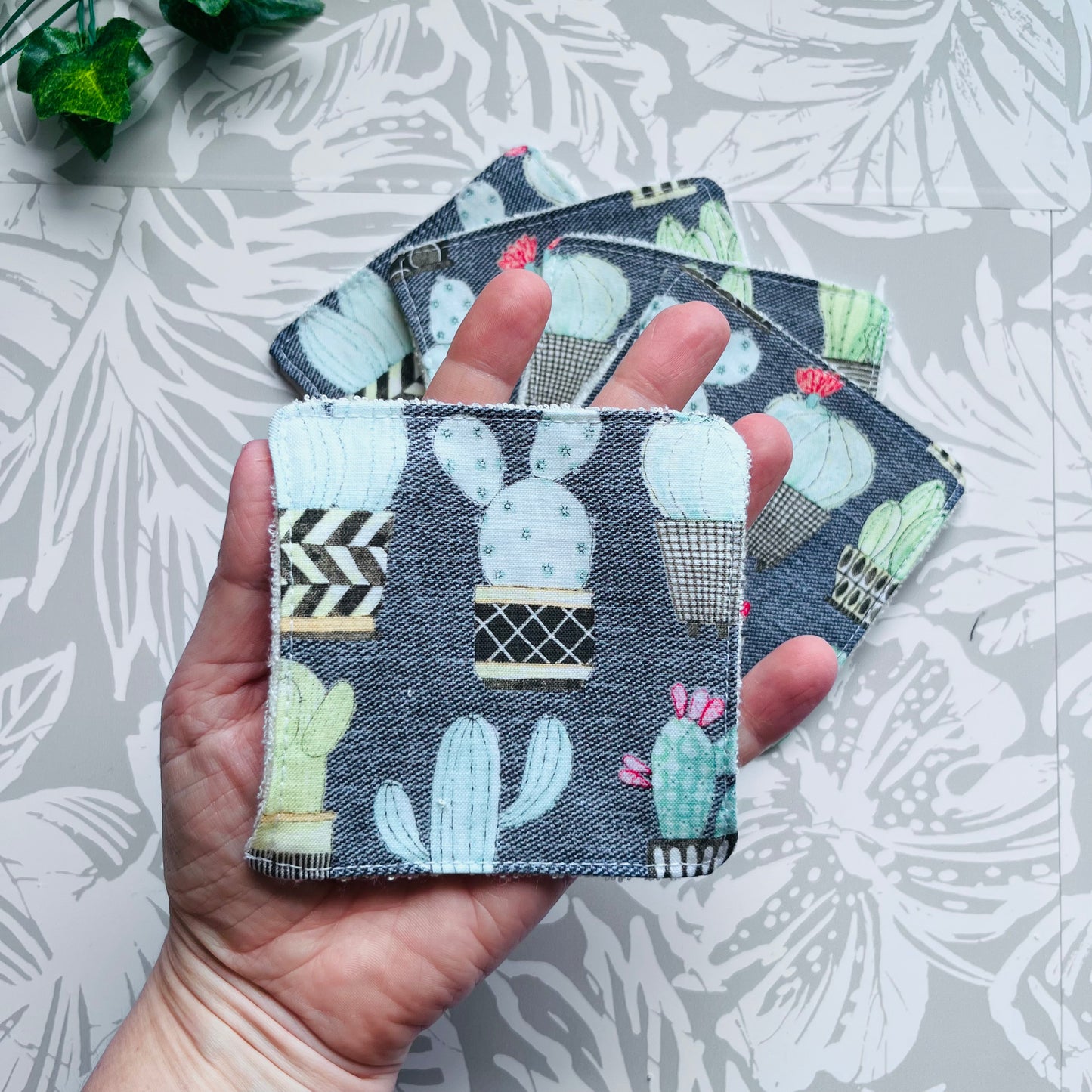 Grey Cactus Face Wipes