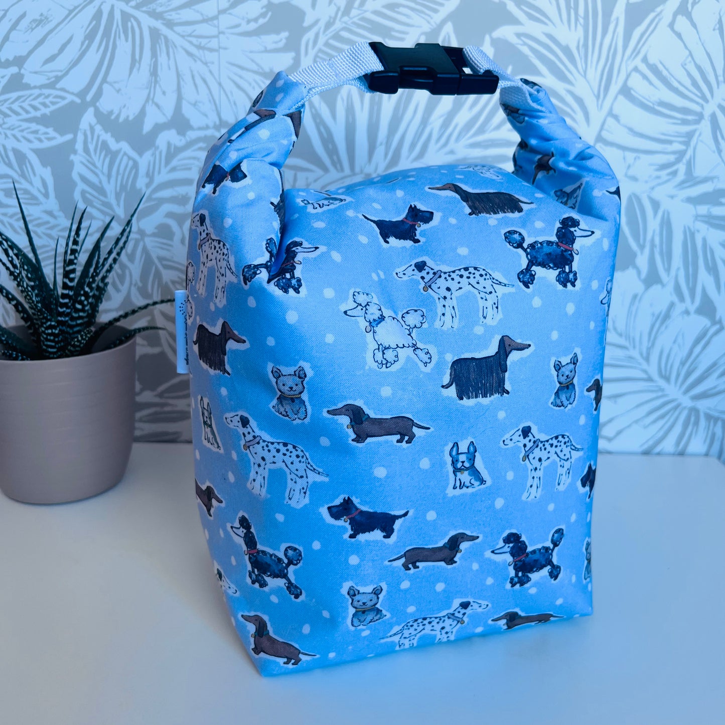 Blue Puppy Dog Lunch Bag