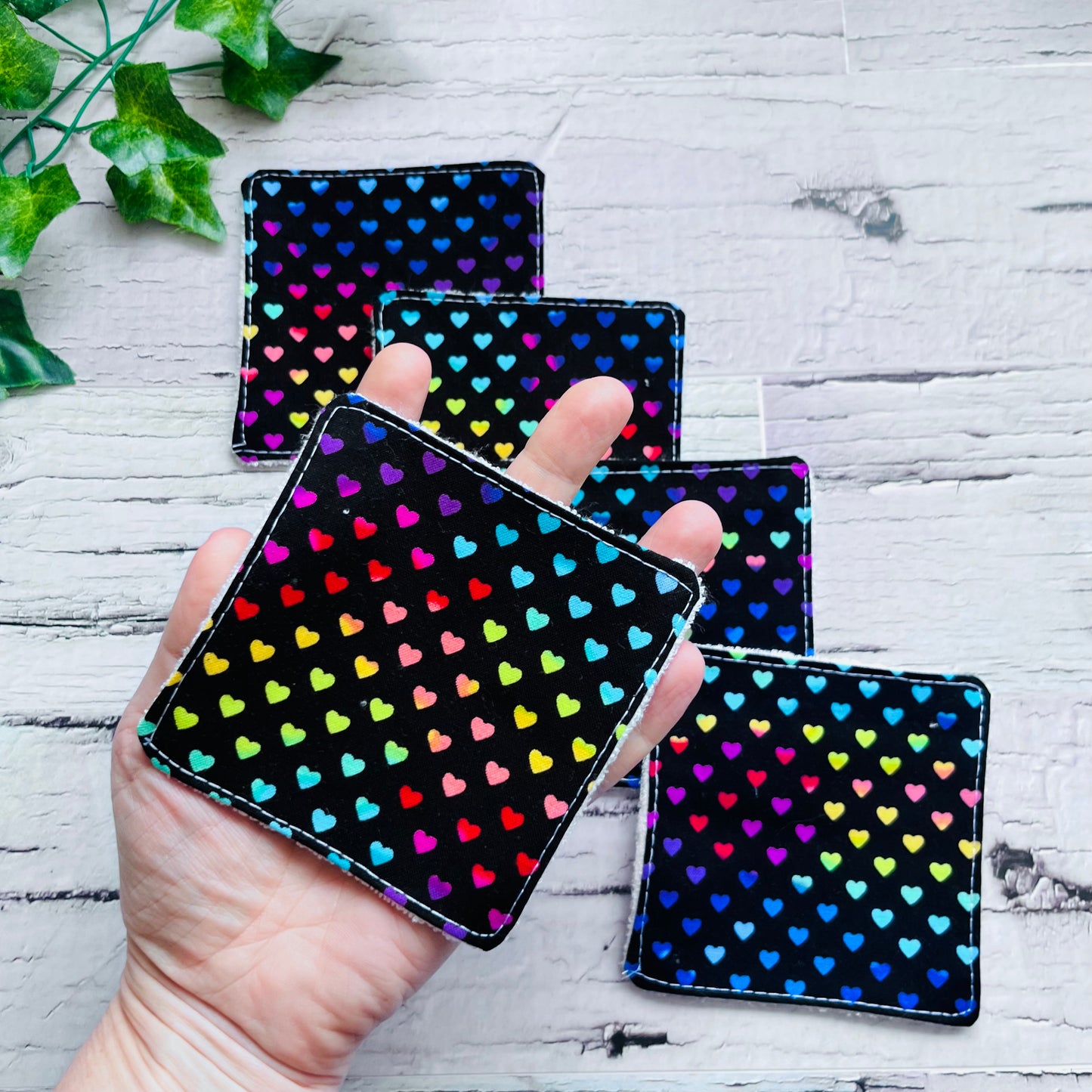 Rainbow Hearts Face Wipes