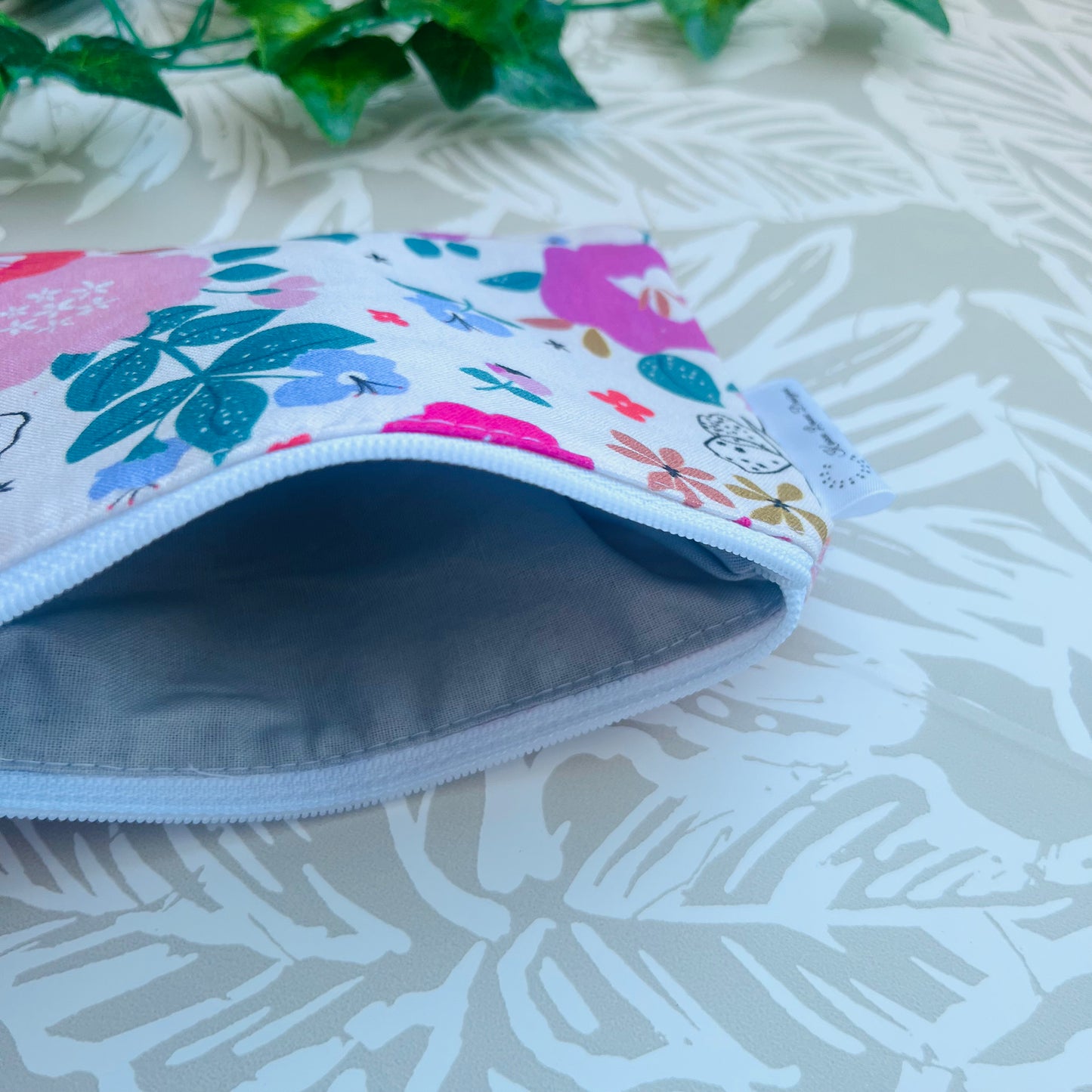 Floral Zipper Pouch