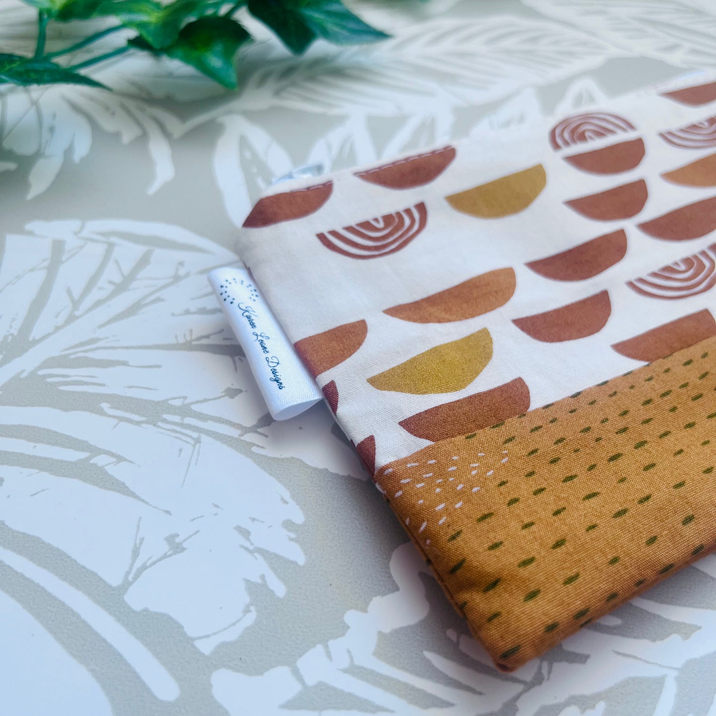 Orange Zipper Pouch