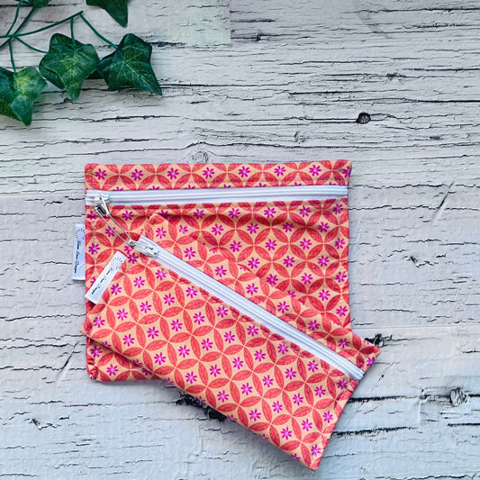 Orange Geo Sandwich & Snack Bags