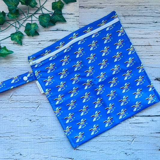 Blue Wonder Woman Wet Bag