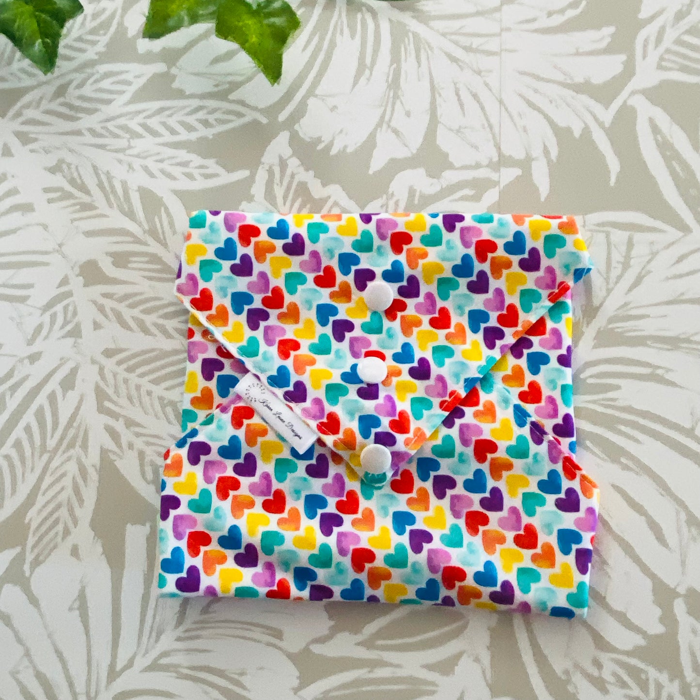 Rainbow Hearts Sandwich Wrap