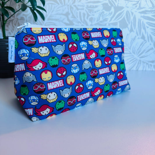 Marvel Heads Travel/Cosmetic Bag