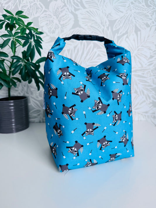 Blue Racoon Lunch Bag