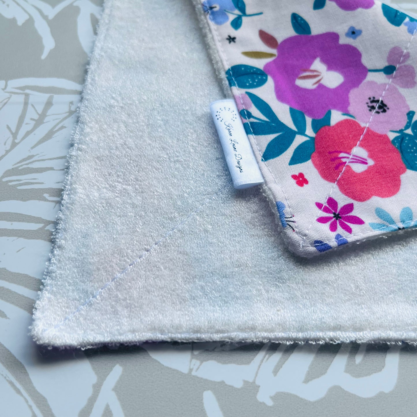 Floral & Butterfly Wash Cloth
