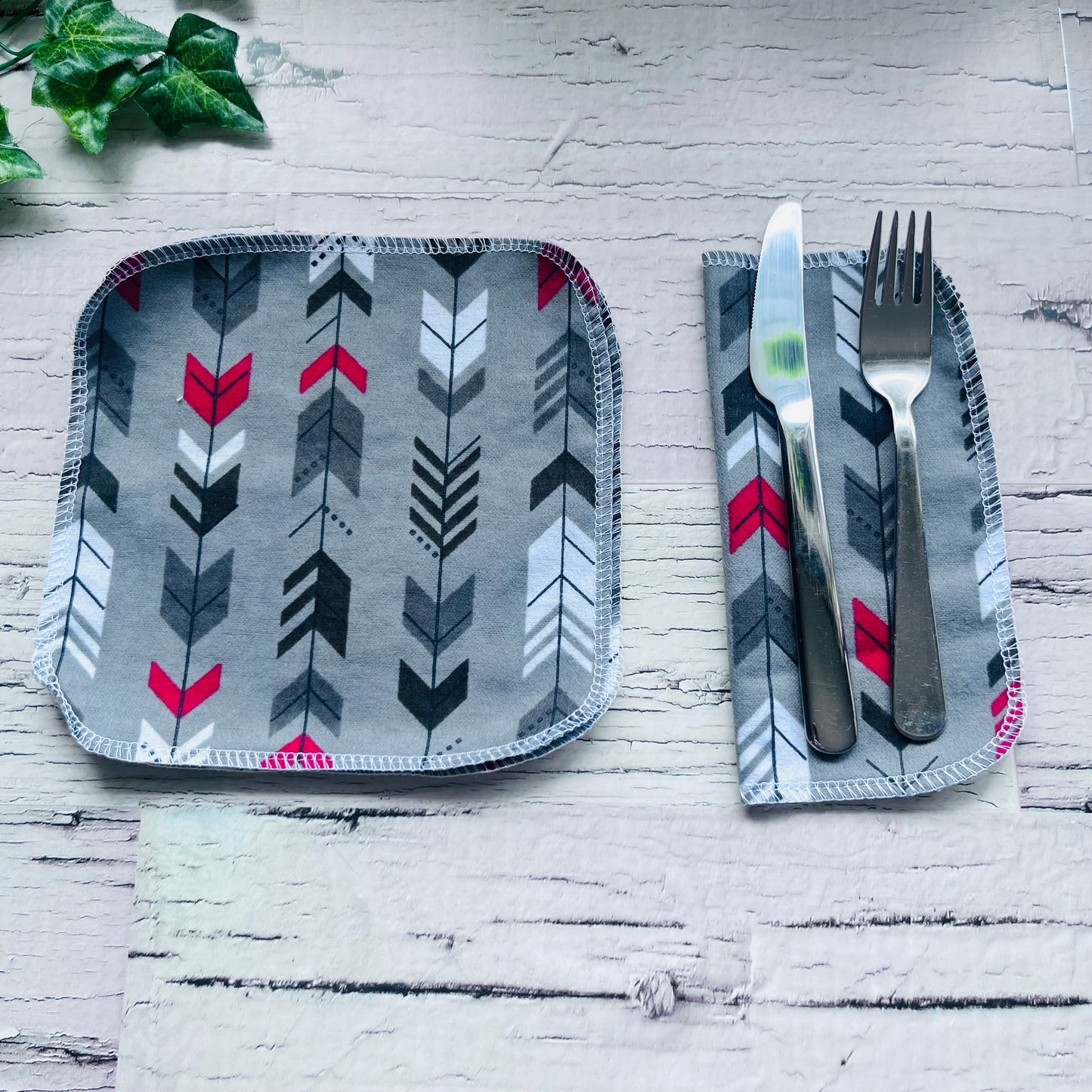 Grey Arrow Cloth Napkin