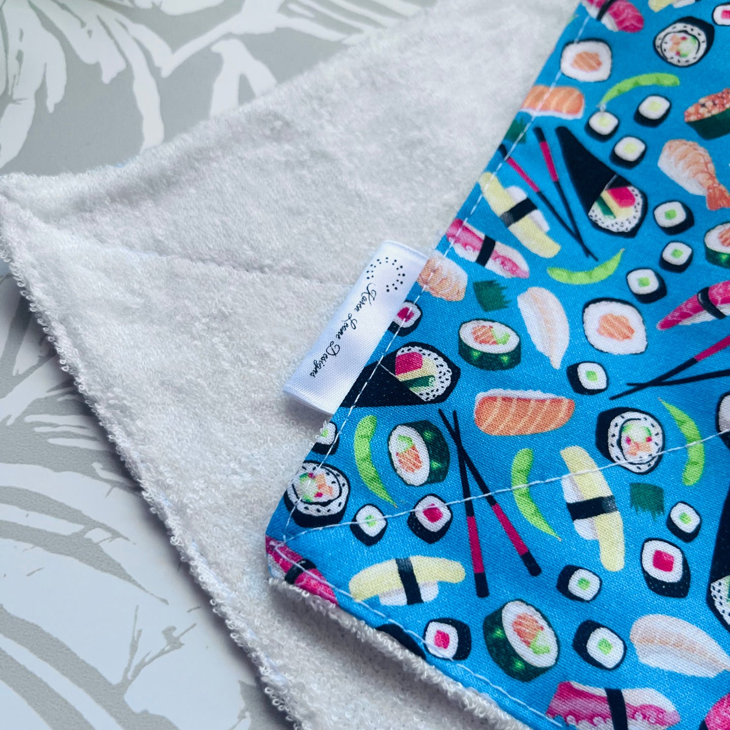 Blue Sushi Wash Cloth