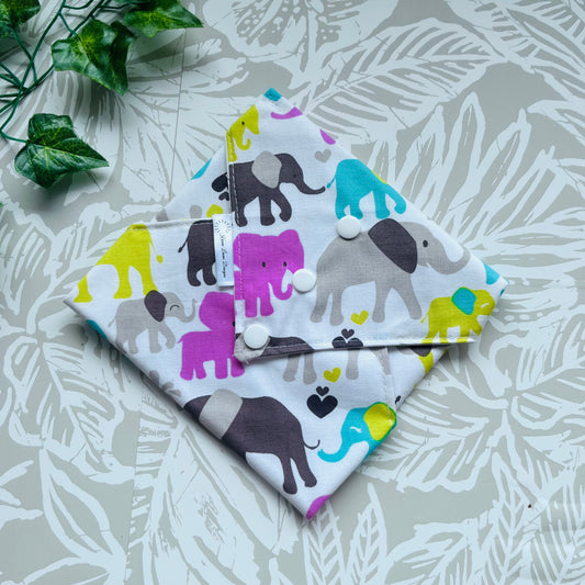 Multicoloured Elephants Sandwich Wrap