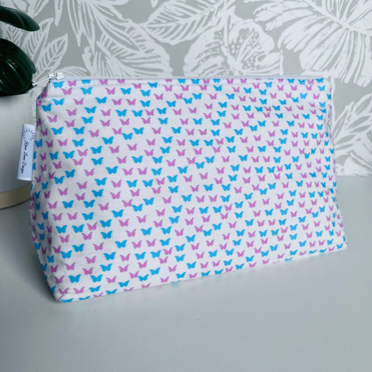 Trans Butterfly Travel/Cosmetic Bag
