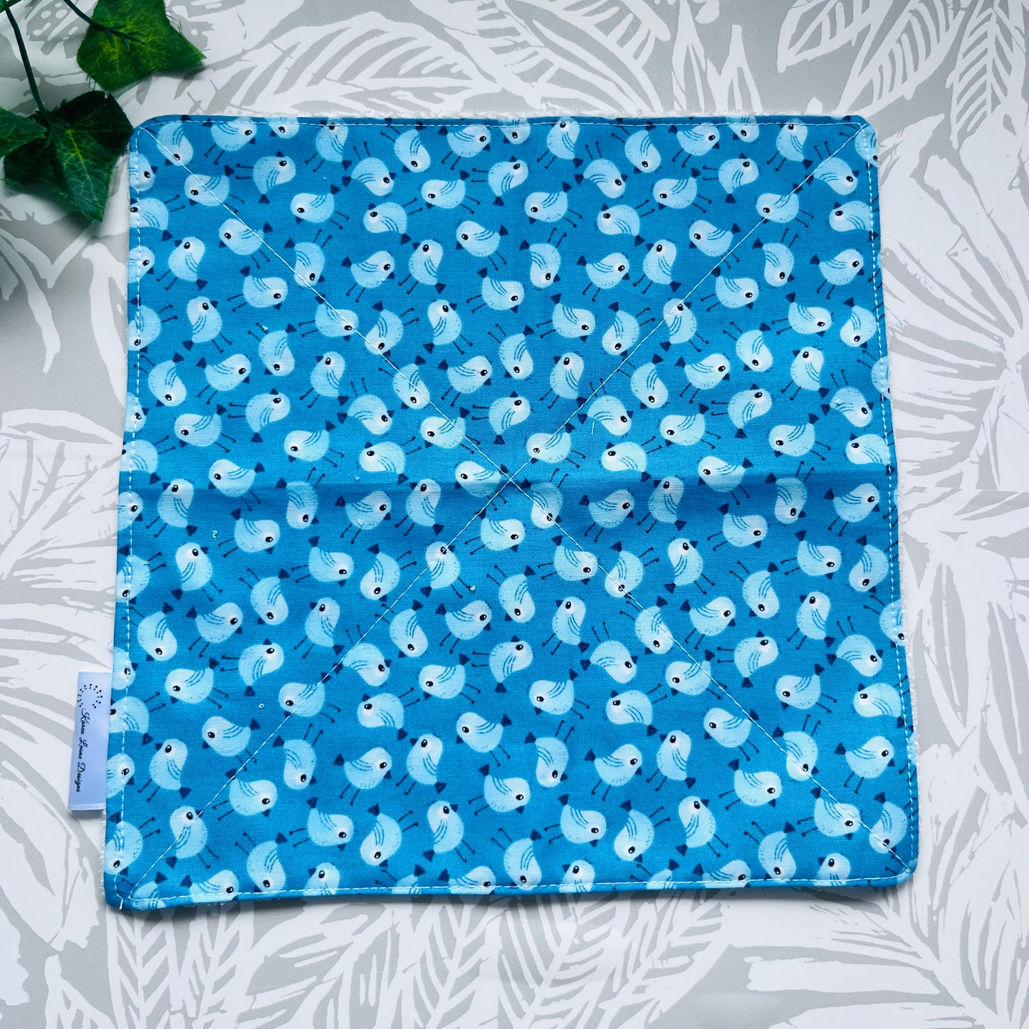 Baby Blue Bird Wash Cloth