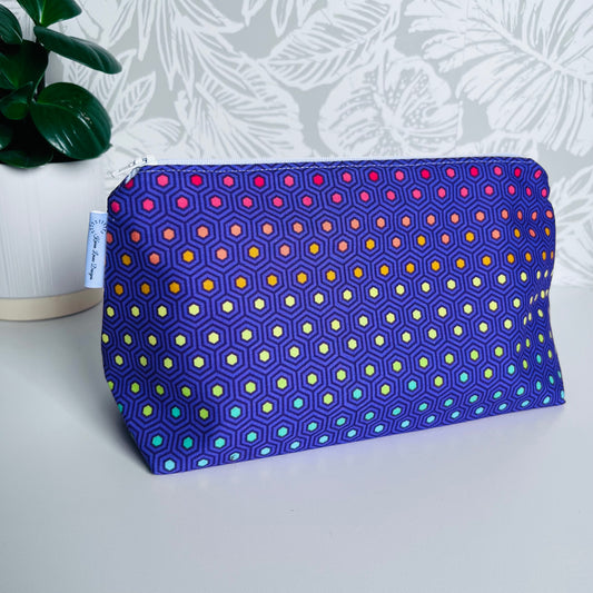 Purple Rainbow Travel/Cosmetic Bag