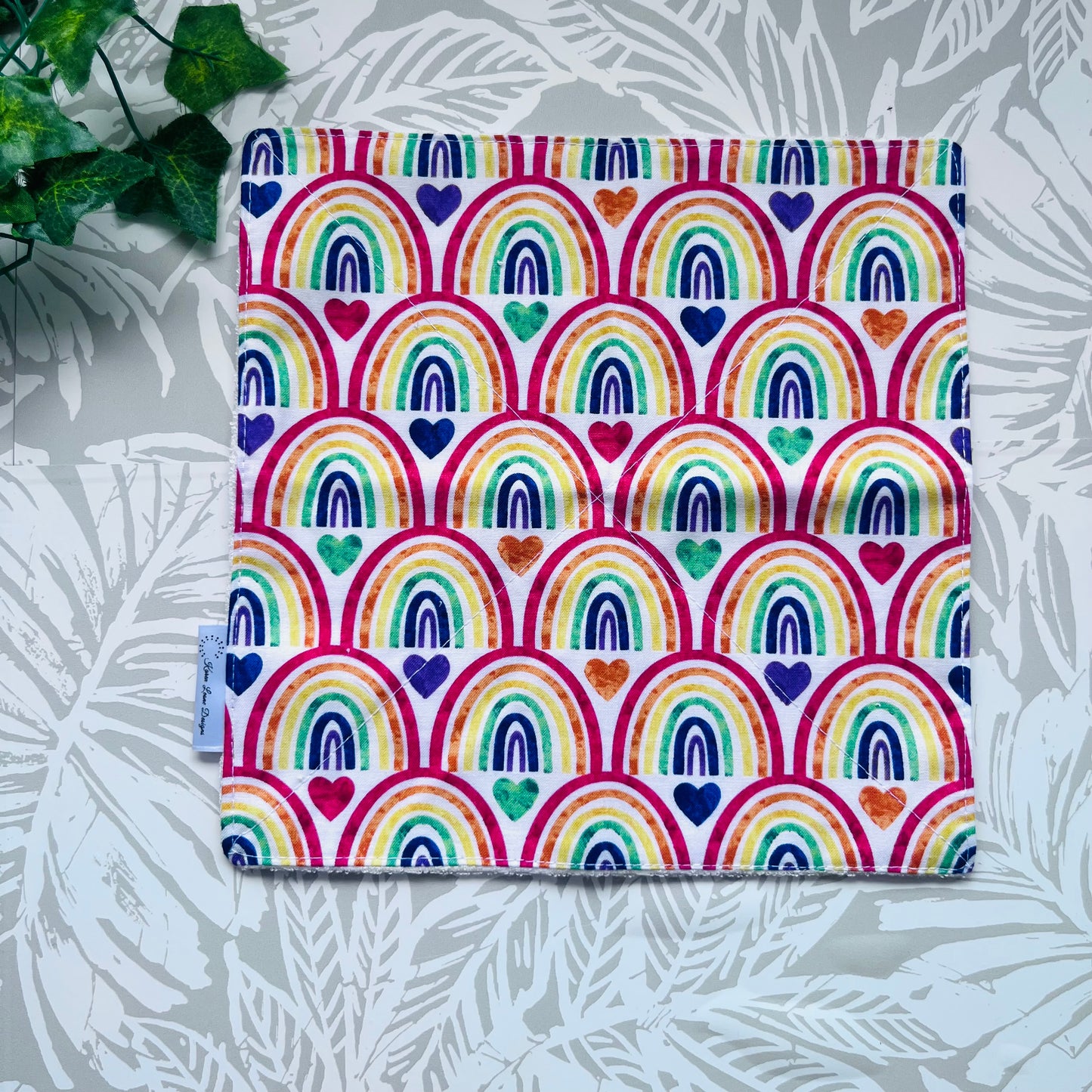 Large Rainbow Wash Cloth