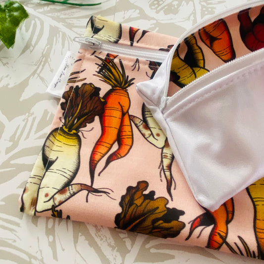 Pink Veggie Legs Sandwich & Snack Bags