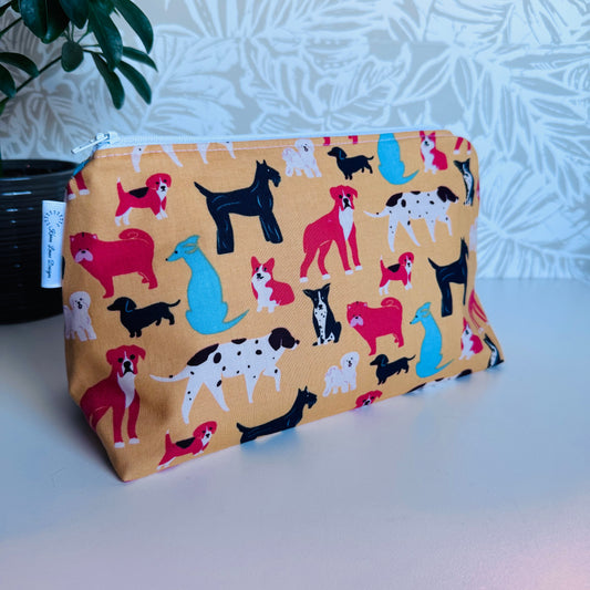 Orange Puppers Travel/Cosmetic Bag