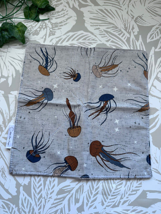 Grey Jellyfish Wash Cloth