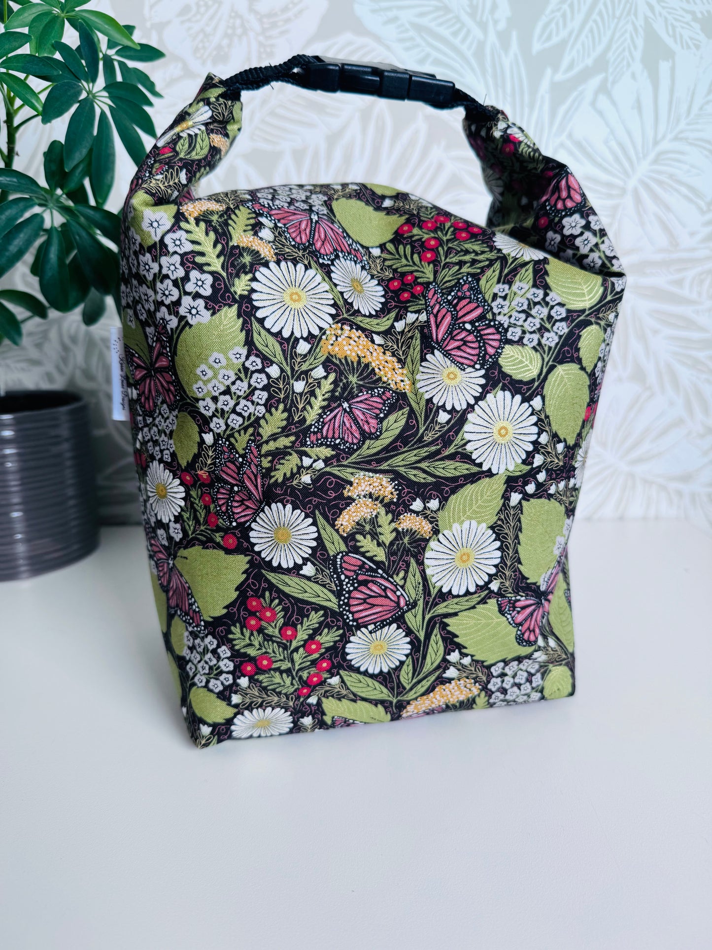 Floral Butterfly Lunch Bag