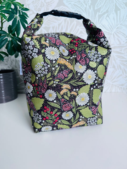 Floral Butterfly Lunch Bag