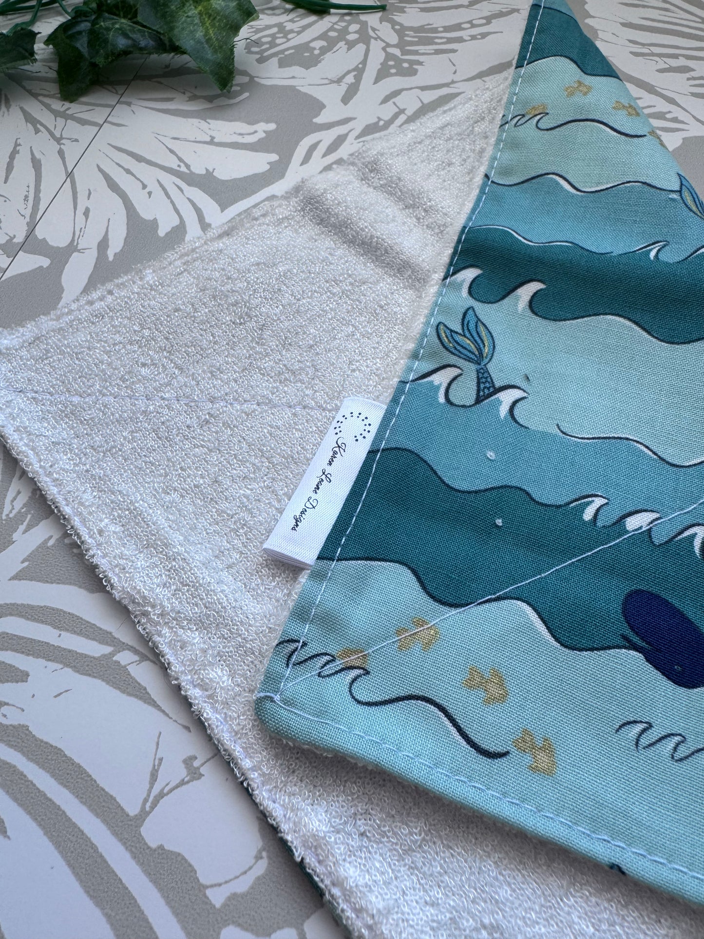 Whale tail Wash Cloth