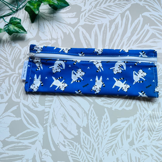 Blue Kitty Cutlery/Travel Bag