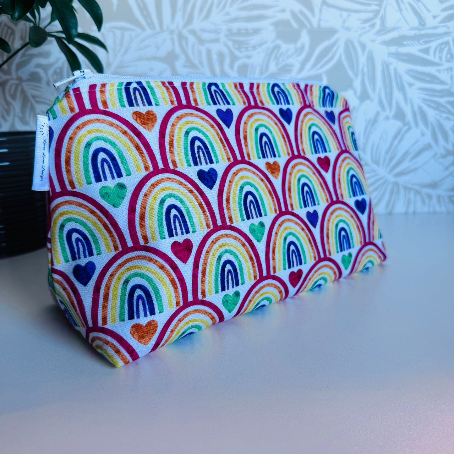 Large Rainbow Travel/Cosmetic Bag