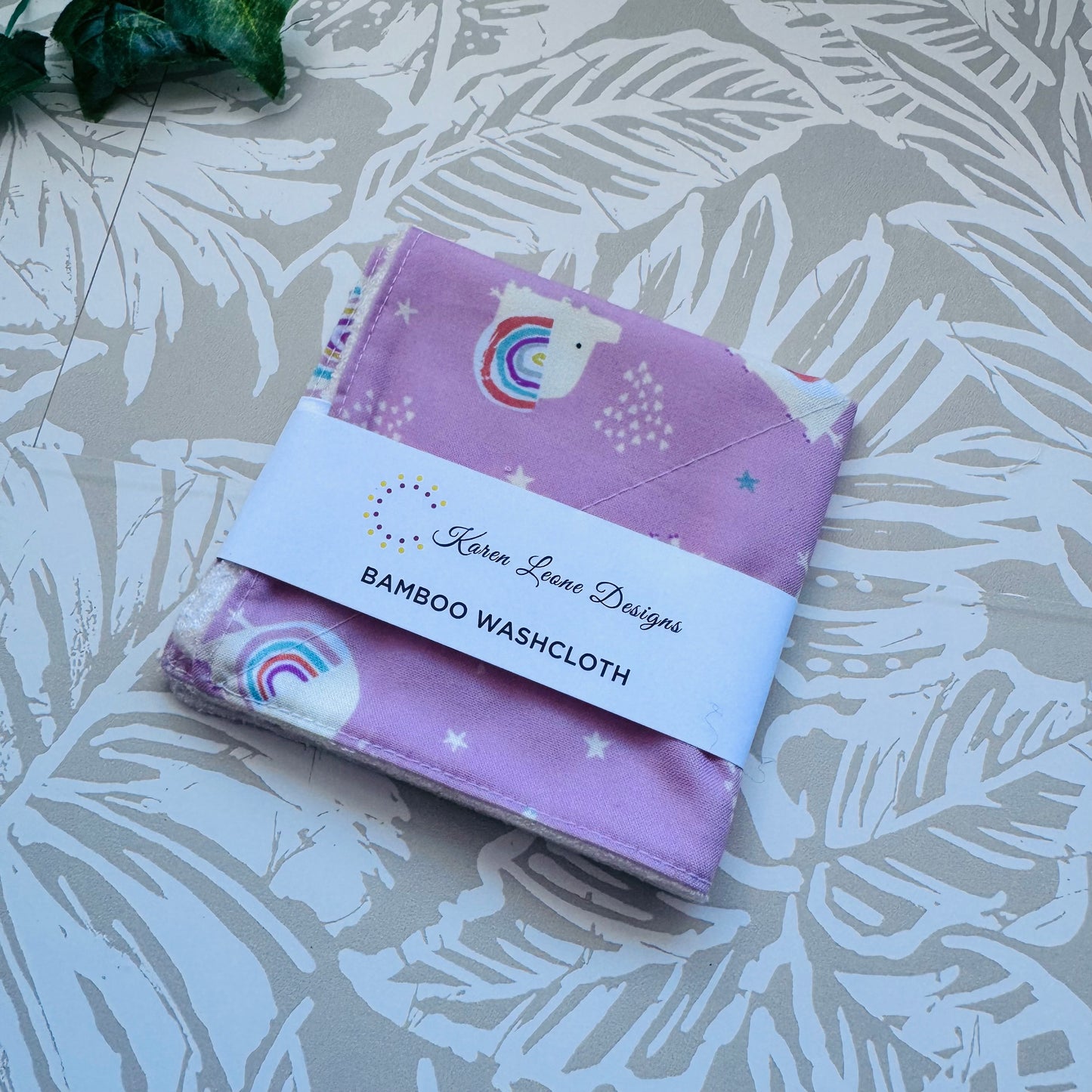 Pink Elephant Wash Cloth