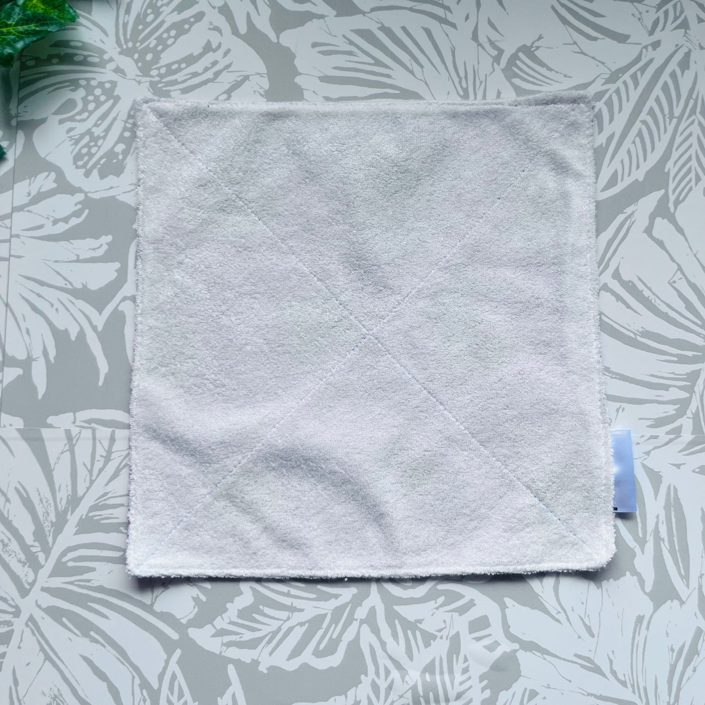 Purple Floral Wash Cloth