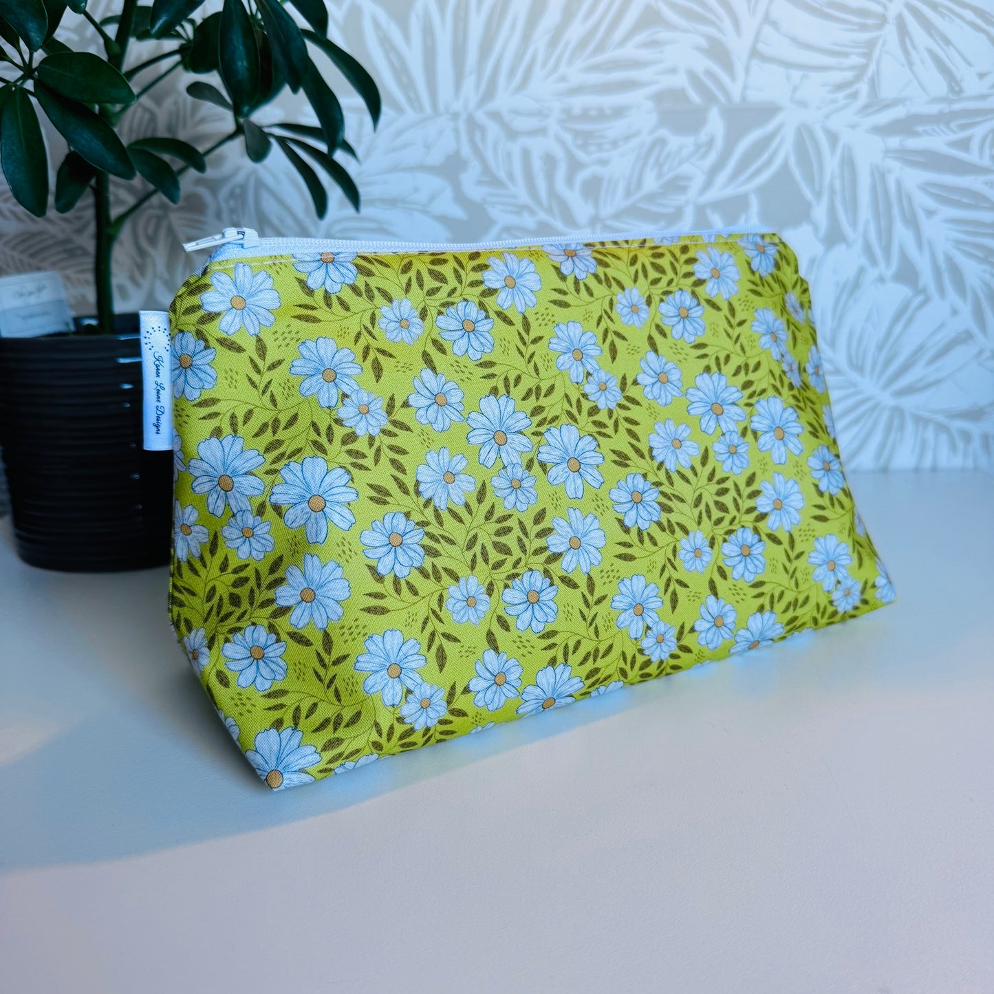 Yellow Flower Travel/Cosmetic Bag